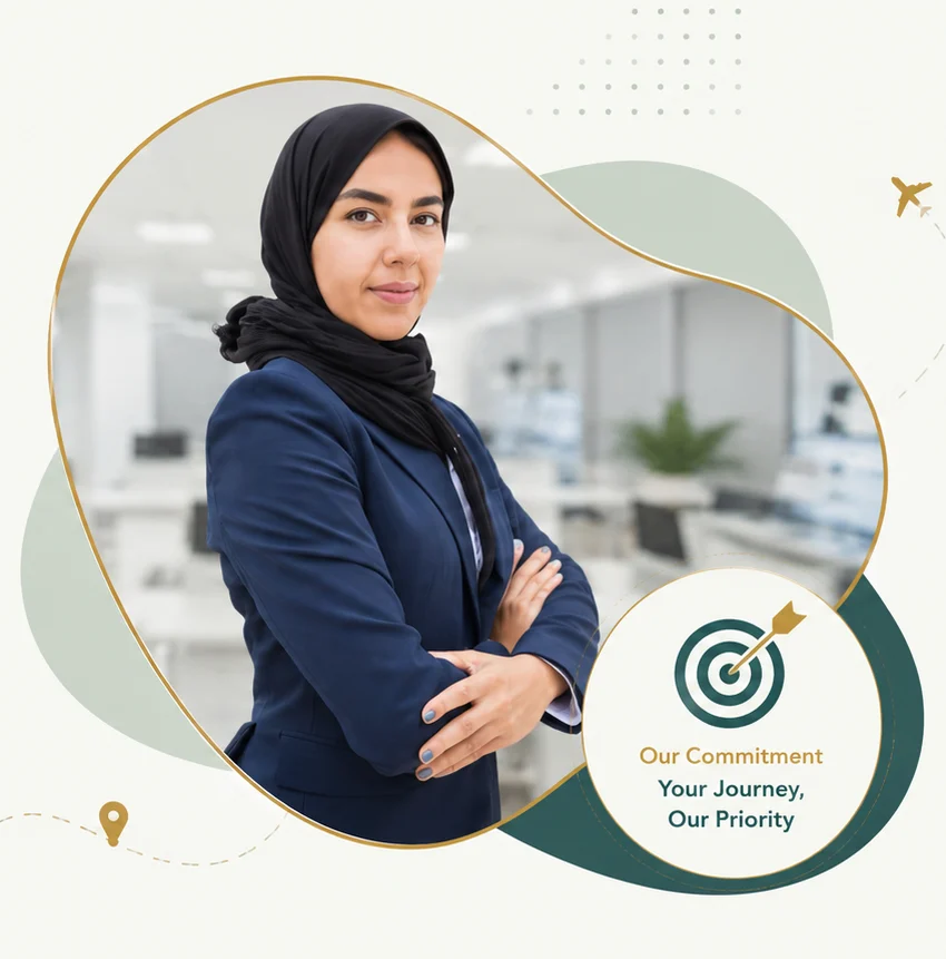 Emirates Visa consultant ready to assist travellers