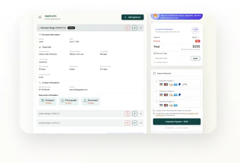 Paying the Emirates visa fee securely online
